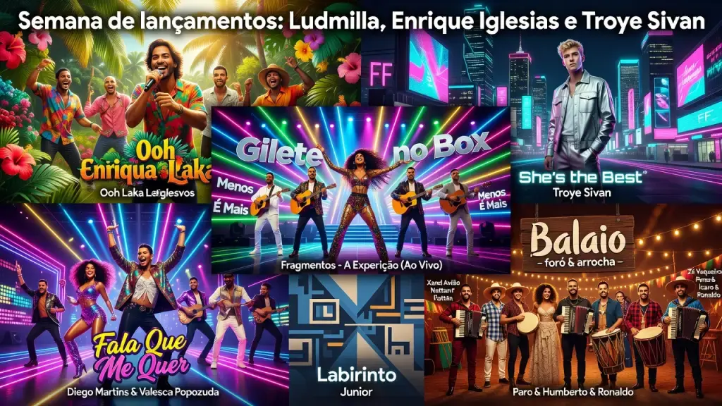 Semana de lançamentos reúne Ludmilla, Enrique Iglesias e Troye Sivan